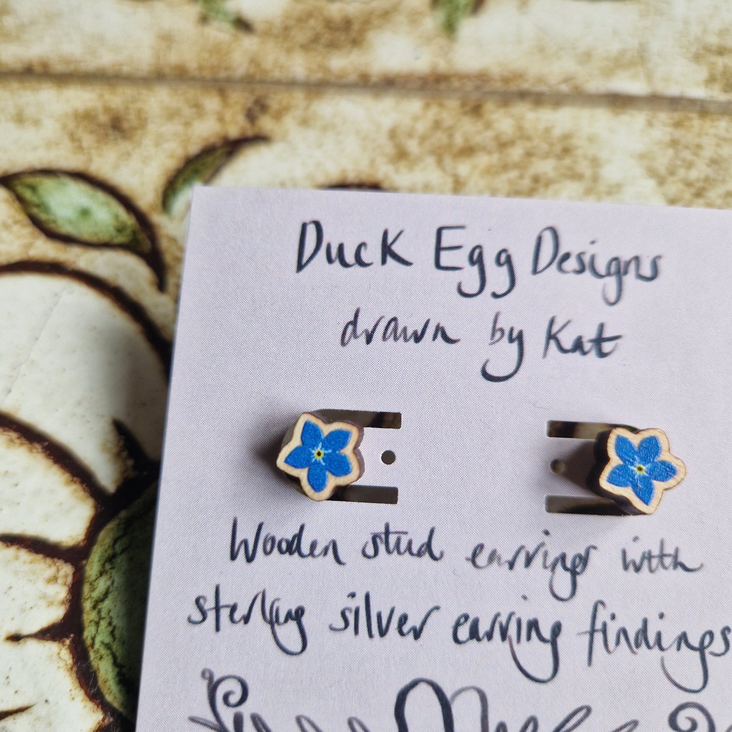 Forget-me-not Flower Stud Earrings
