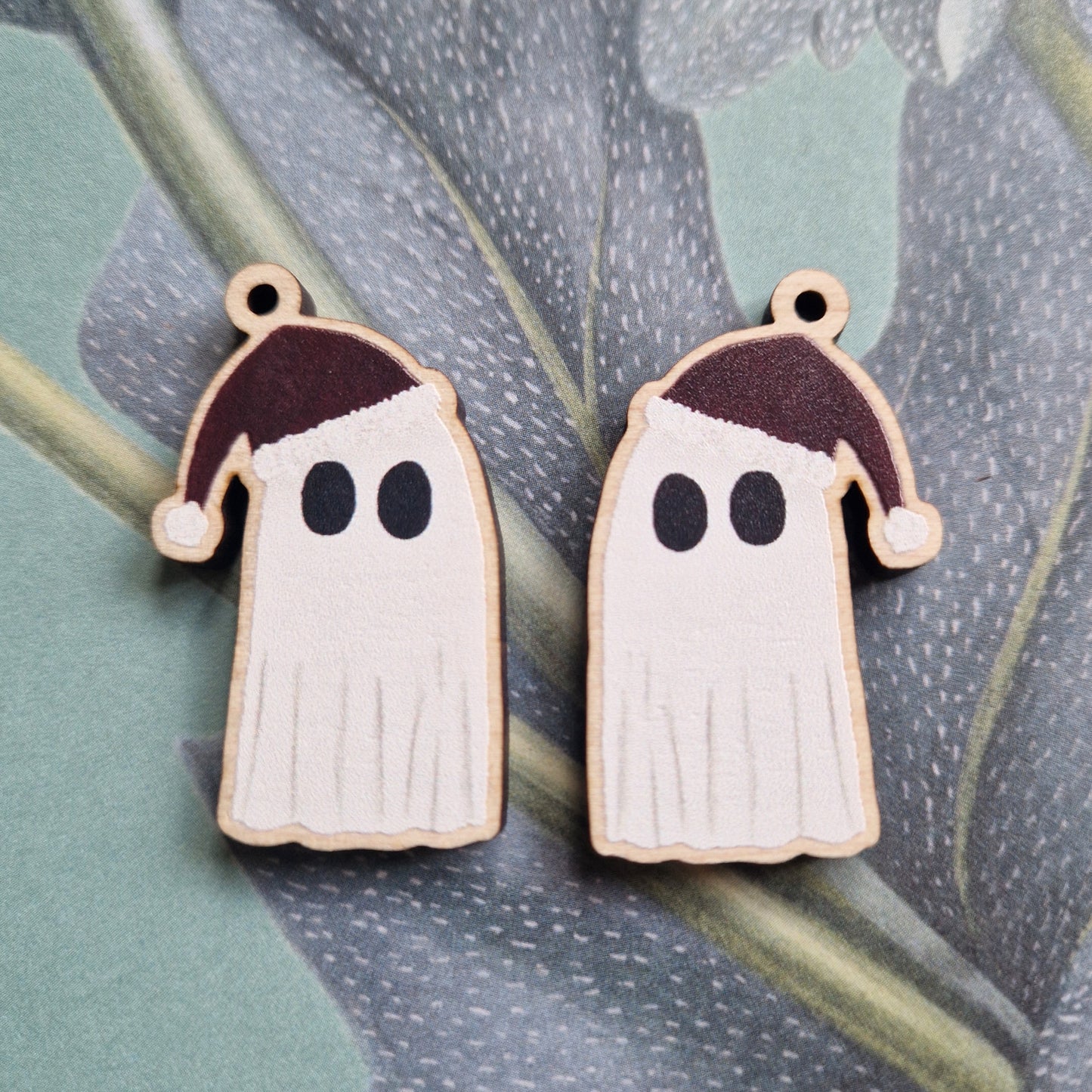 Ghost Christmas Earrings