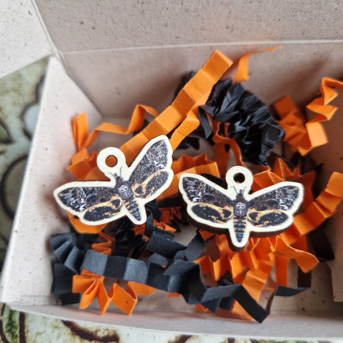 Death Head Moth Earrings