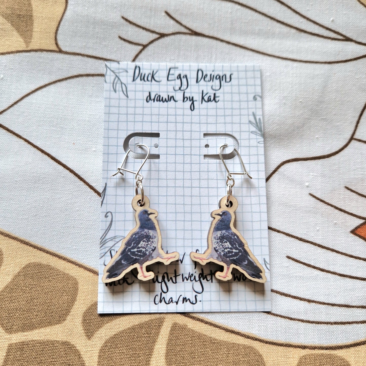 Pigeon Earrings