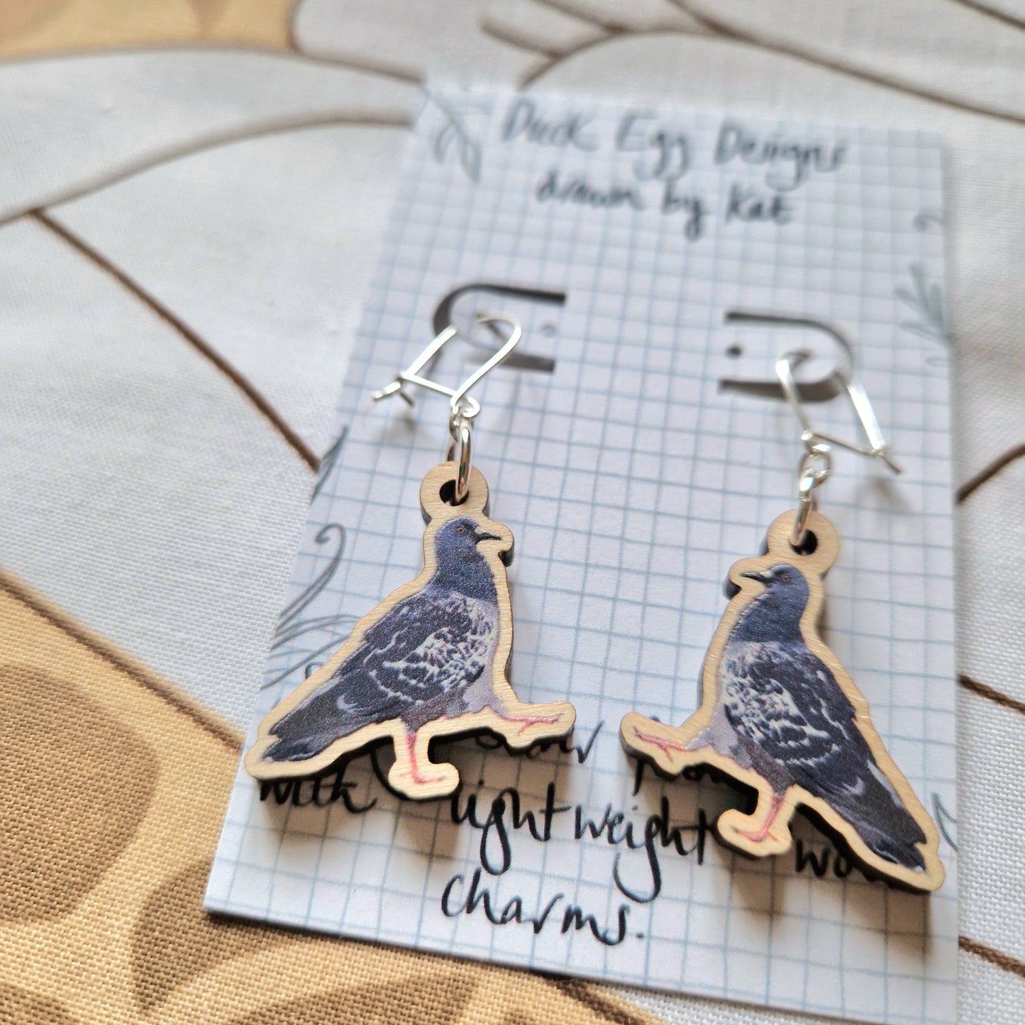 Pigeon Earrings