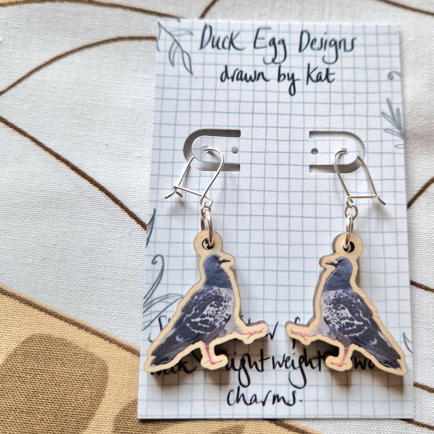 Pigeon Earrings