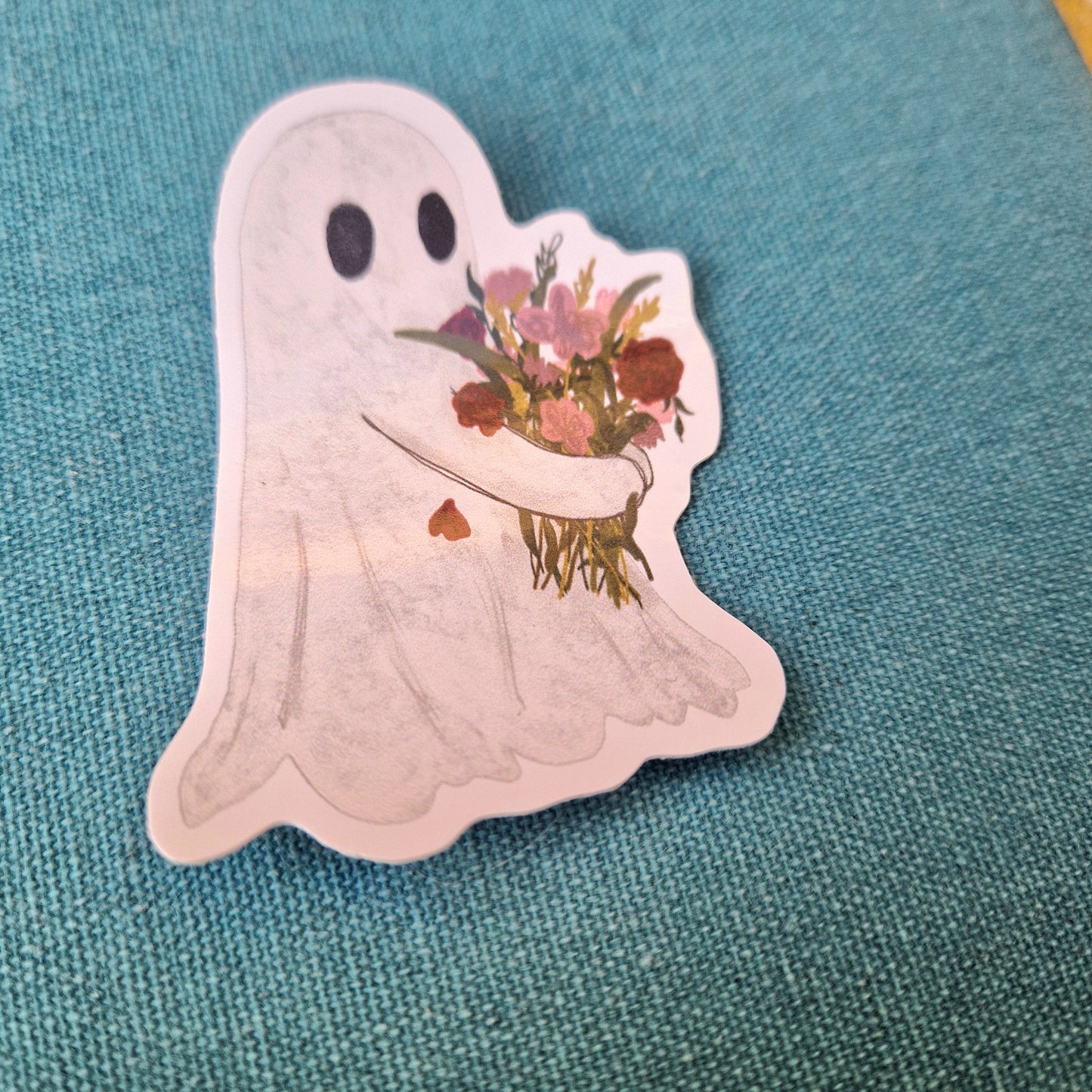 Flower Ghost Waterproof Vinyl Sticker