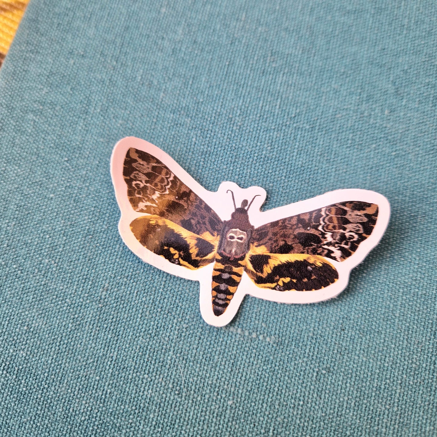 Death Head Moth Vinyl Waterproof Sticker