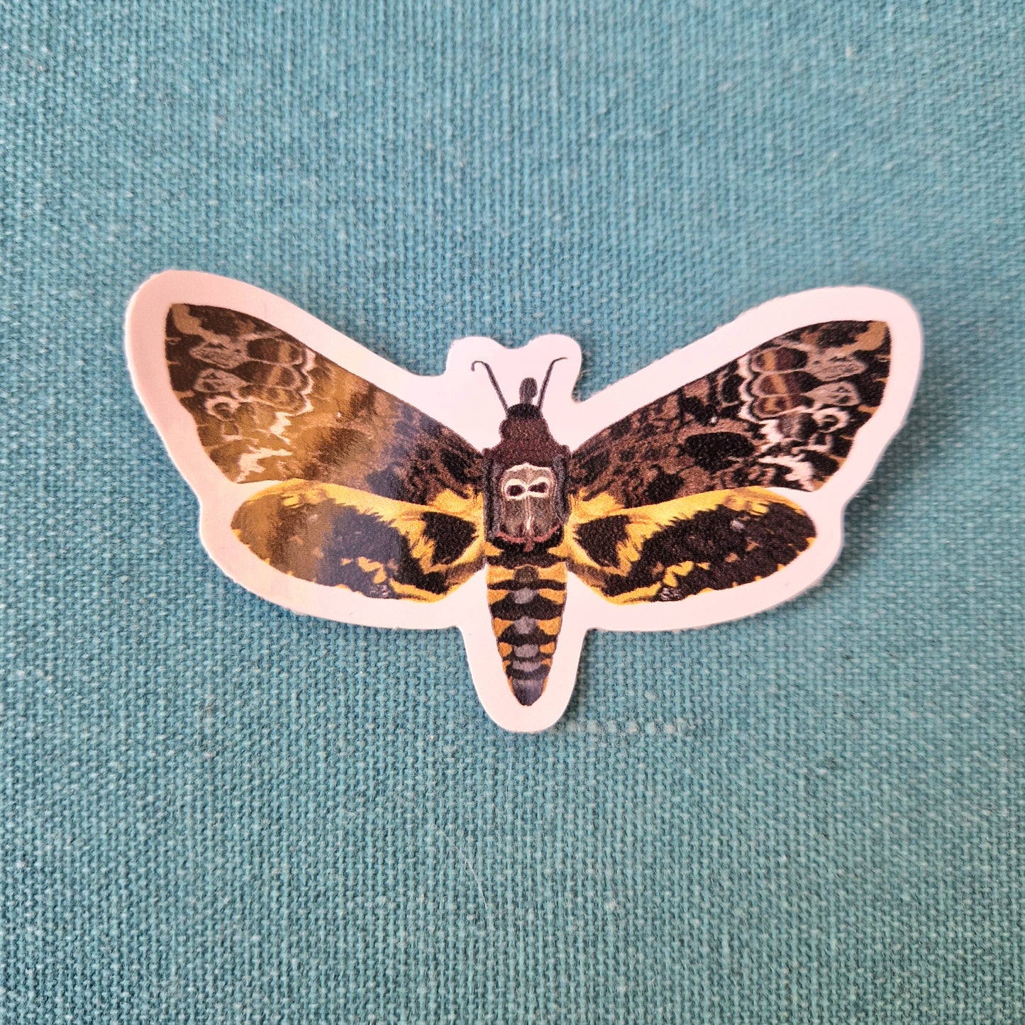 Death Head Moth Vinyl Waterproof Sticker
