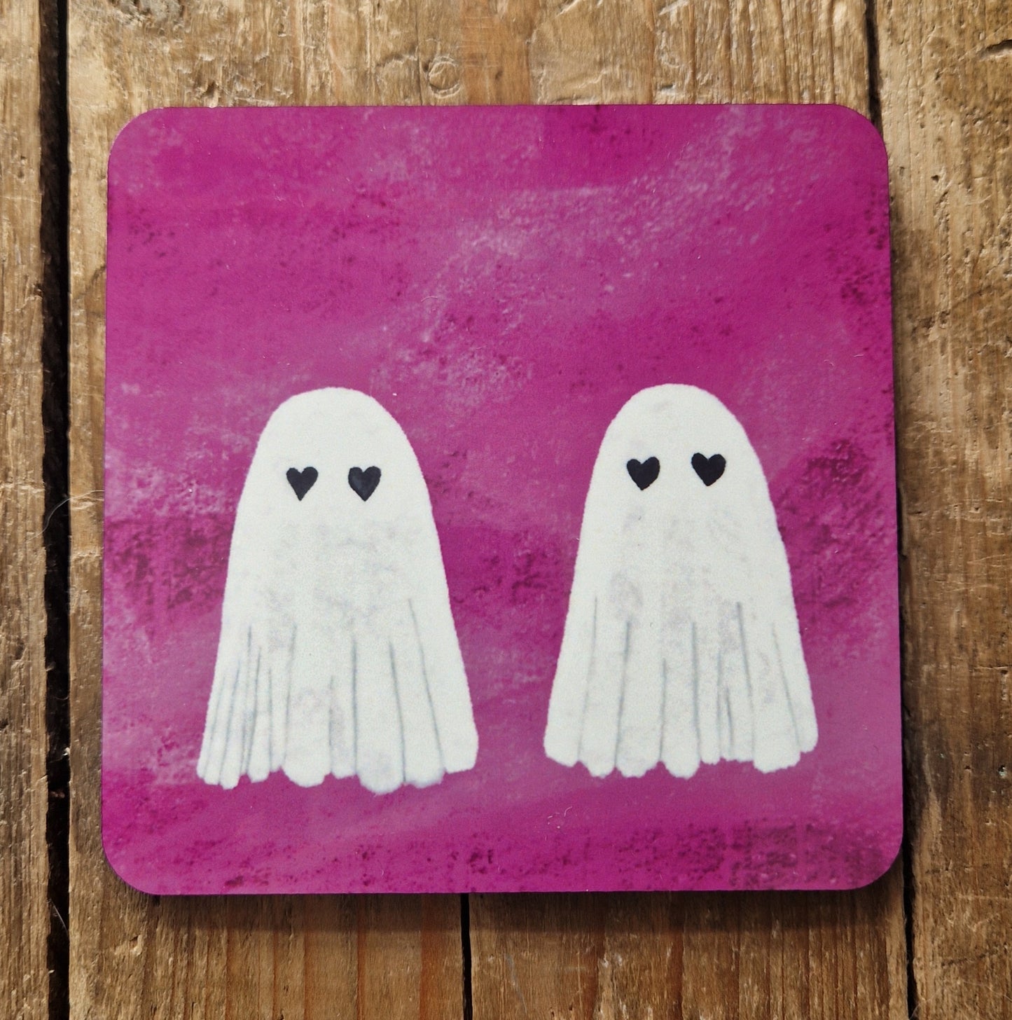 Pink Ghost Coaster