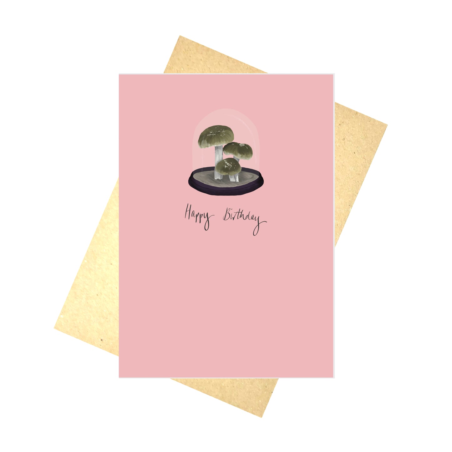 Happy Birthday Bell Jar Fungi Card
