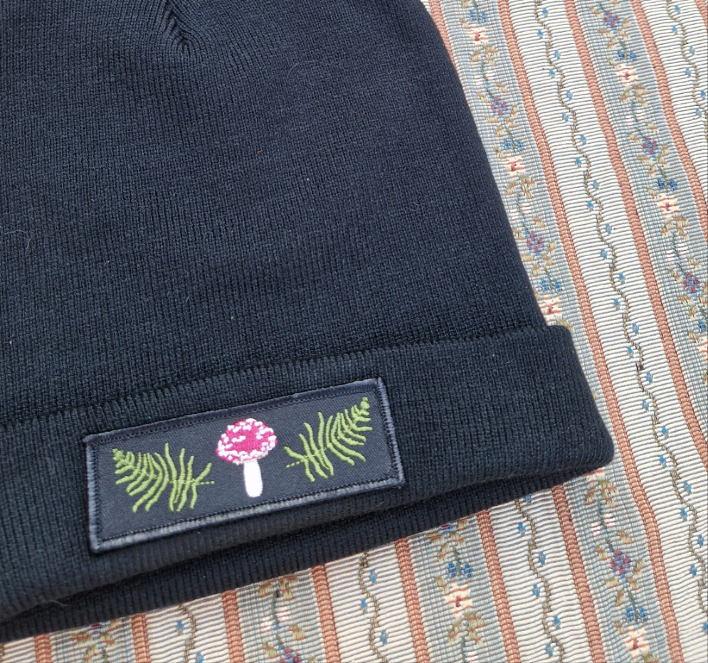 Woodland Fungi and Ferns Beanie