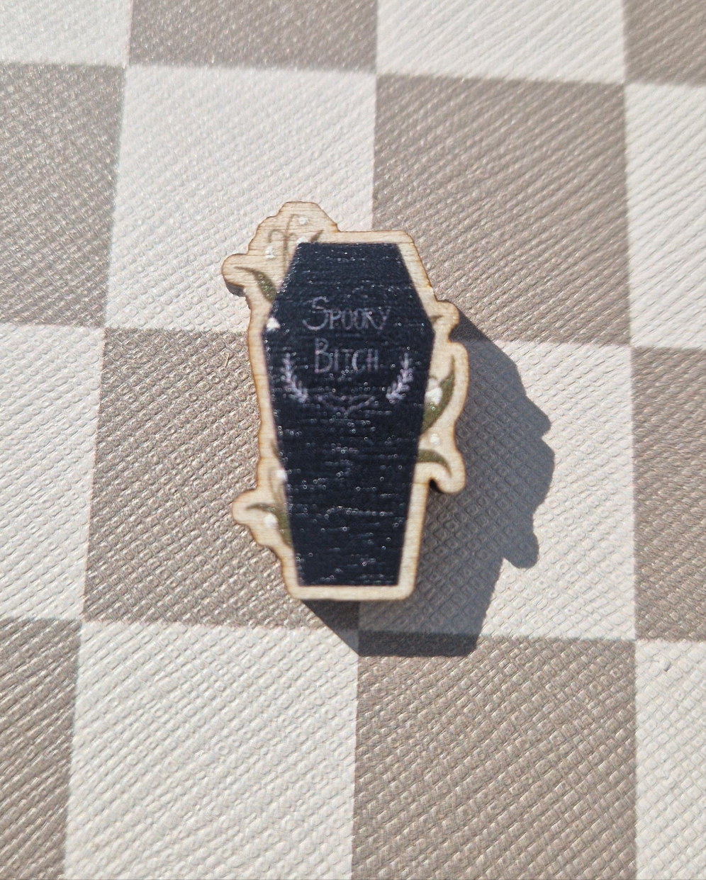 Spooky Bitch Coffin Mini Magnet