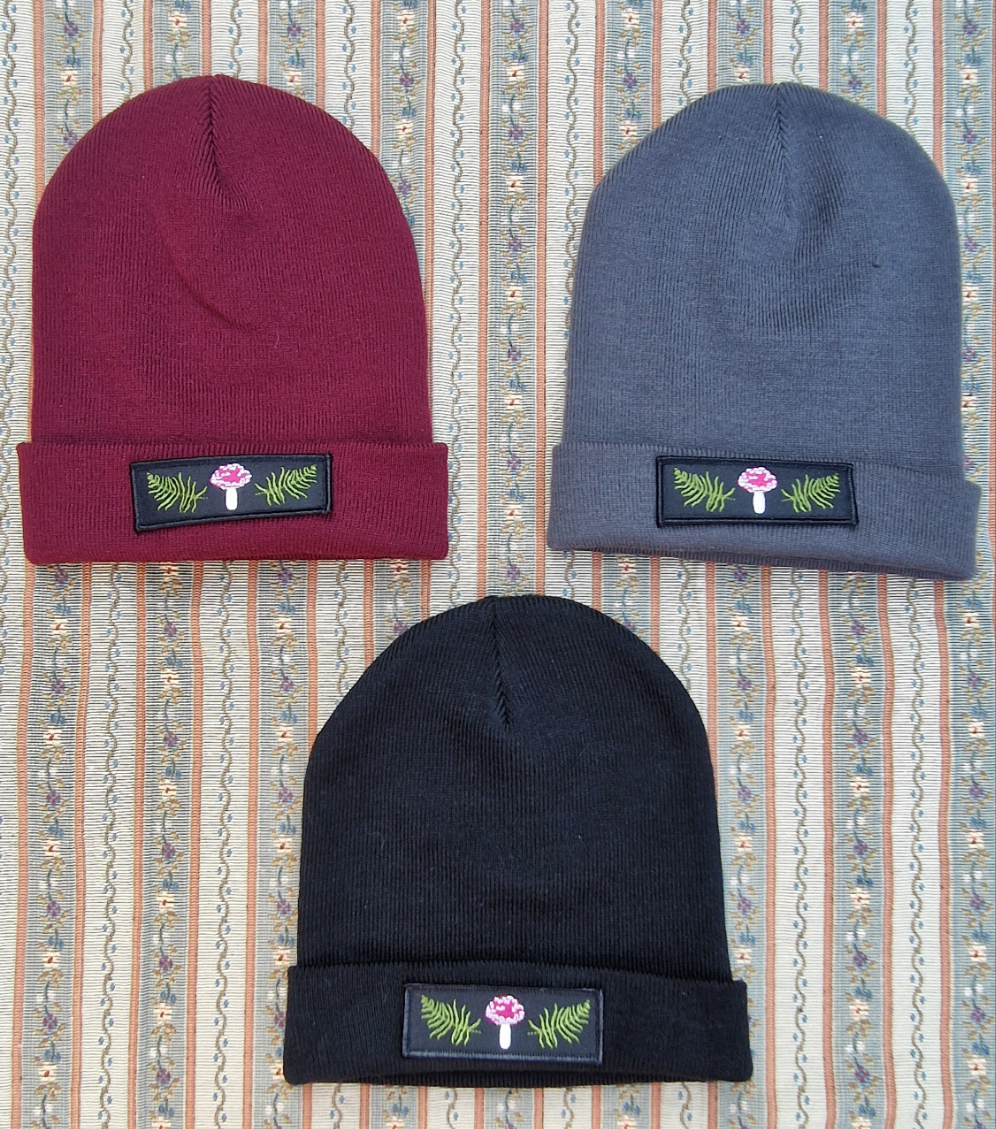 Woodland Fungi and Ferns Beanie