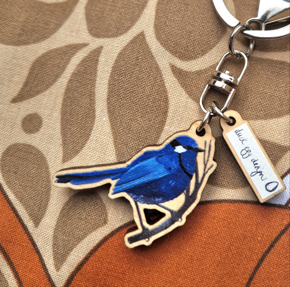 Fairy Wren Keyring