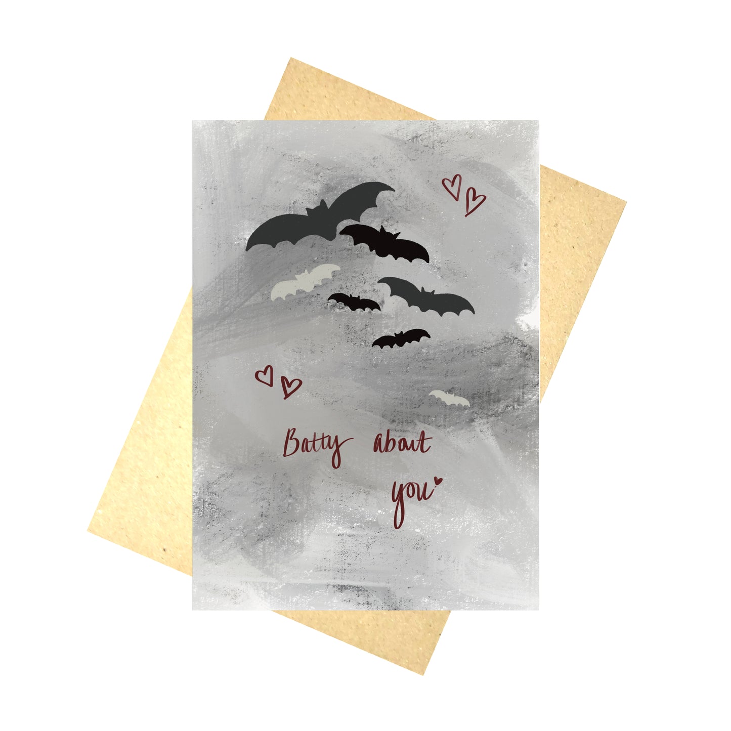 Batty About You Valentines/Anniversary Punny Card