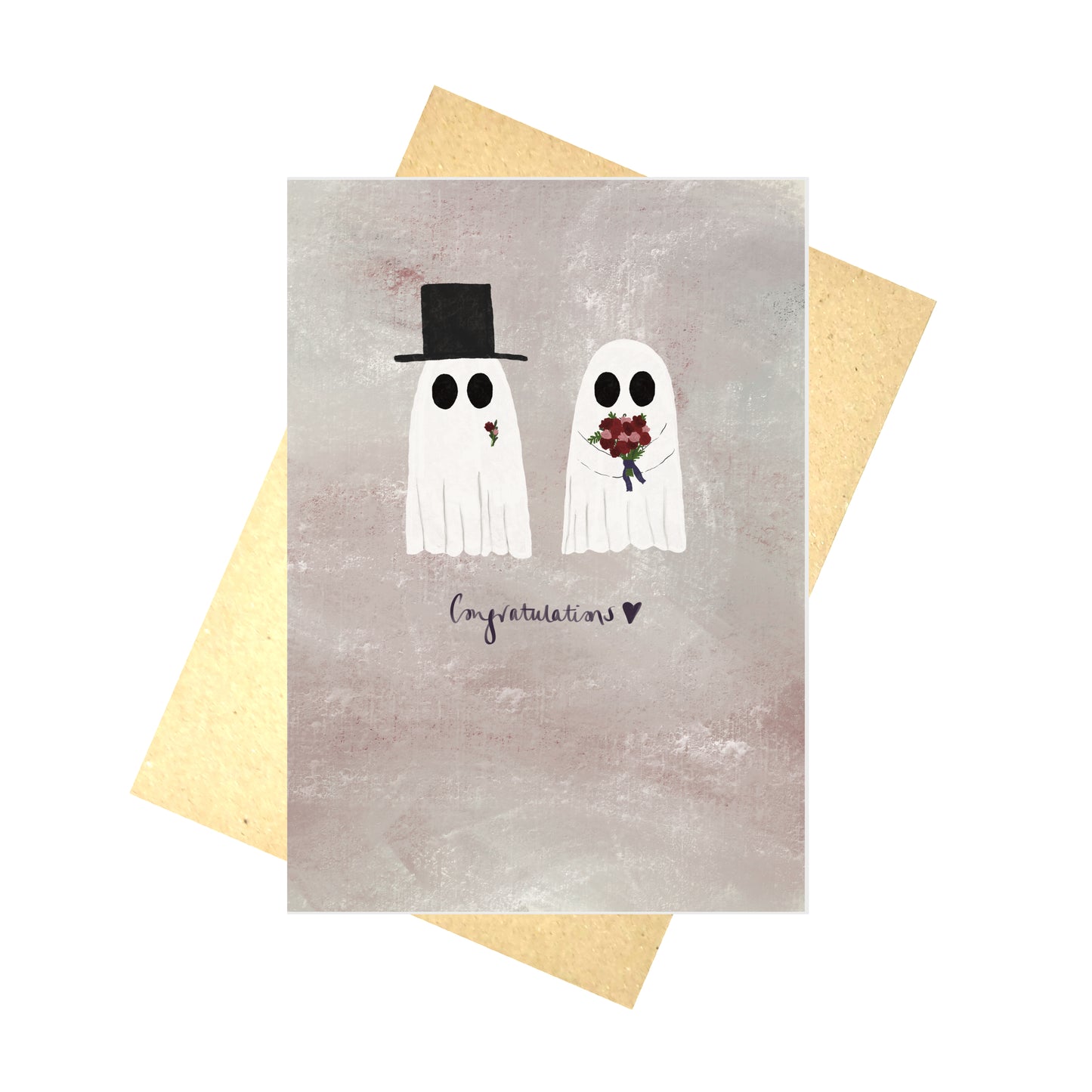 Congratulations Ghost Wedding Card