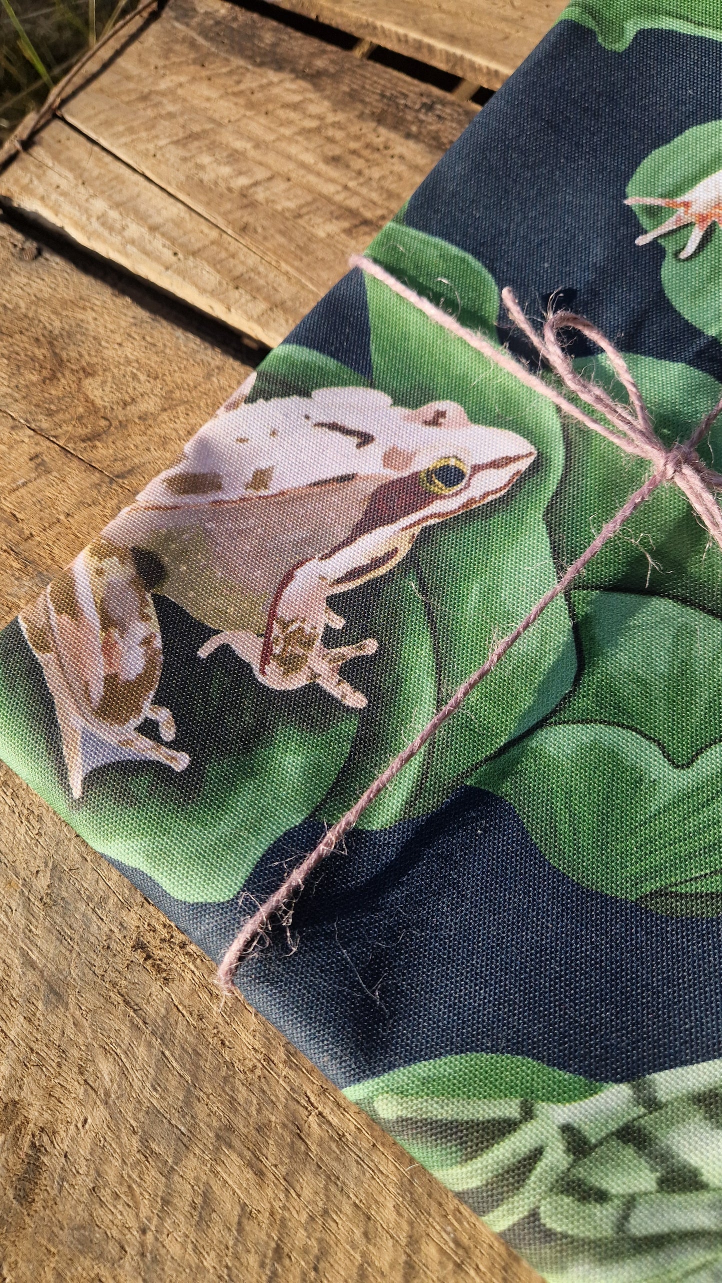 A Colony Of Frogs Tea Towel