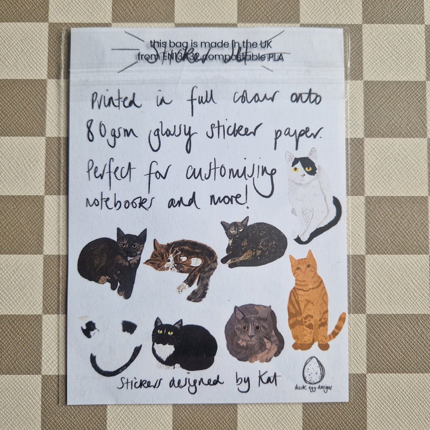 NEW Cat Sticker Set