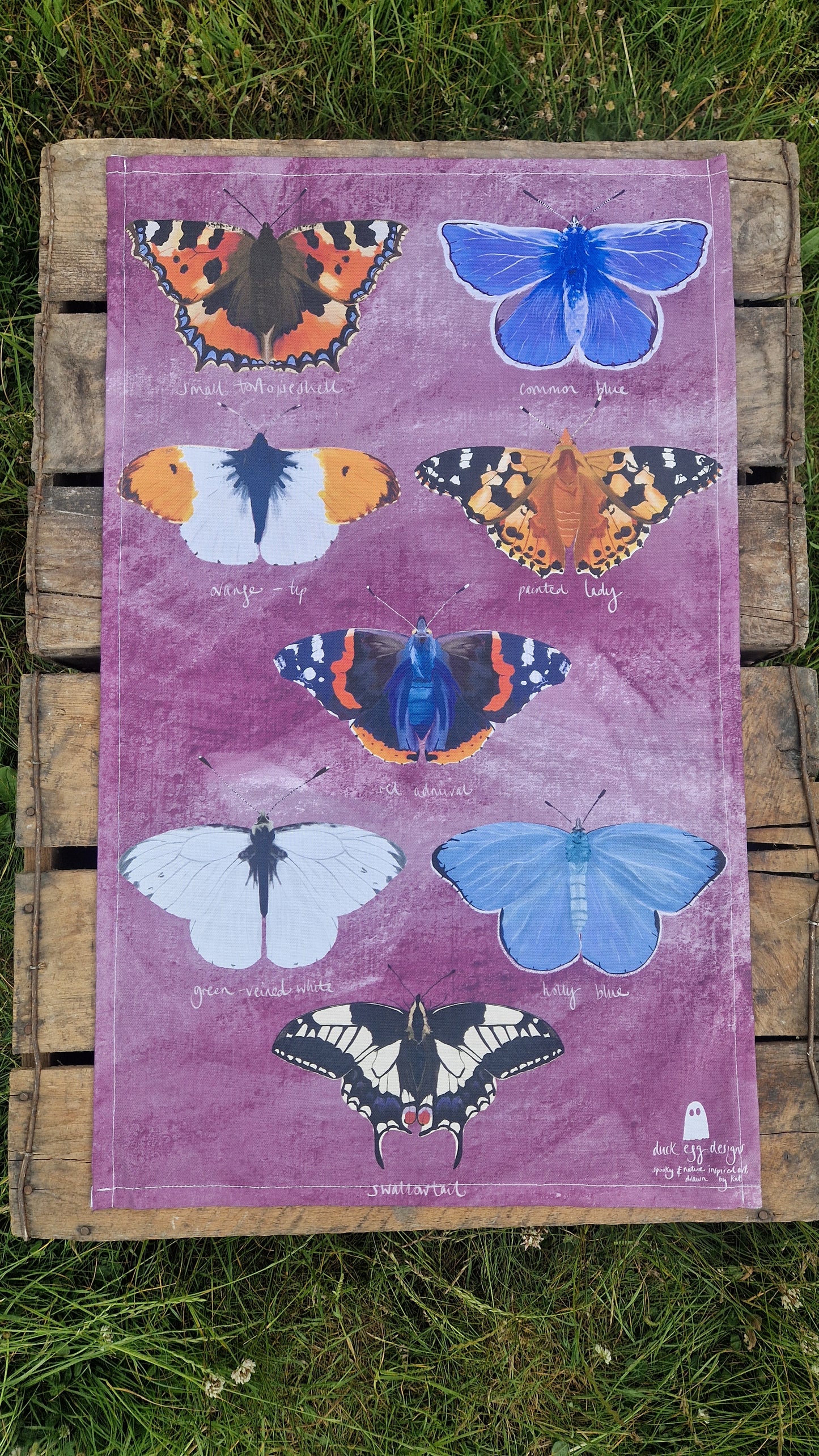British Butterflies Teatowel