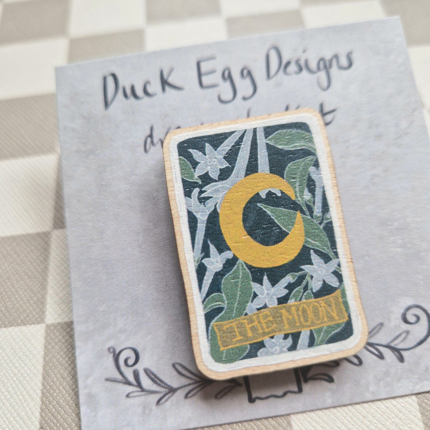 Moon Tarot Pin Badge