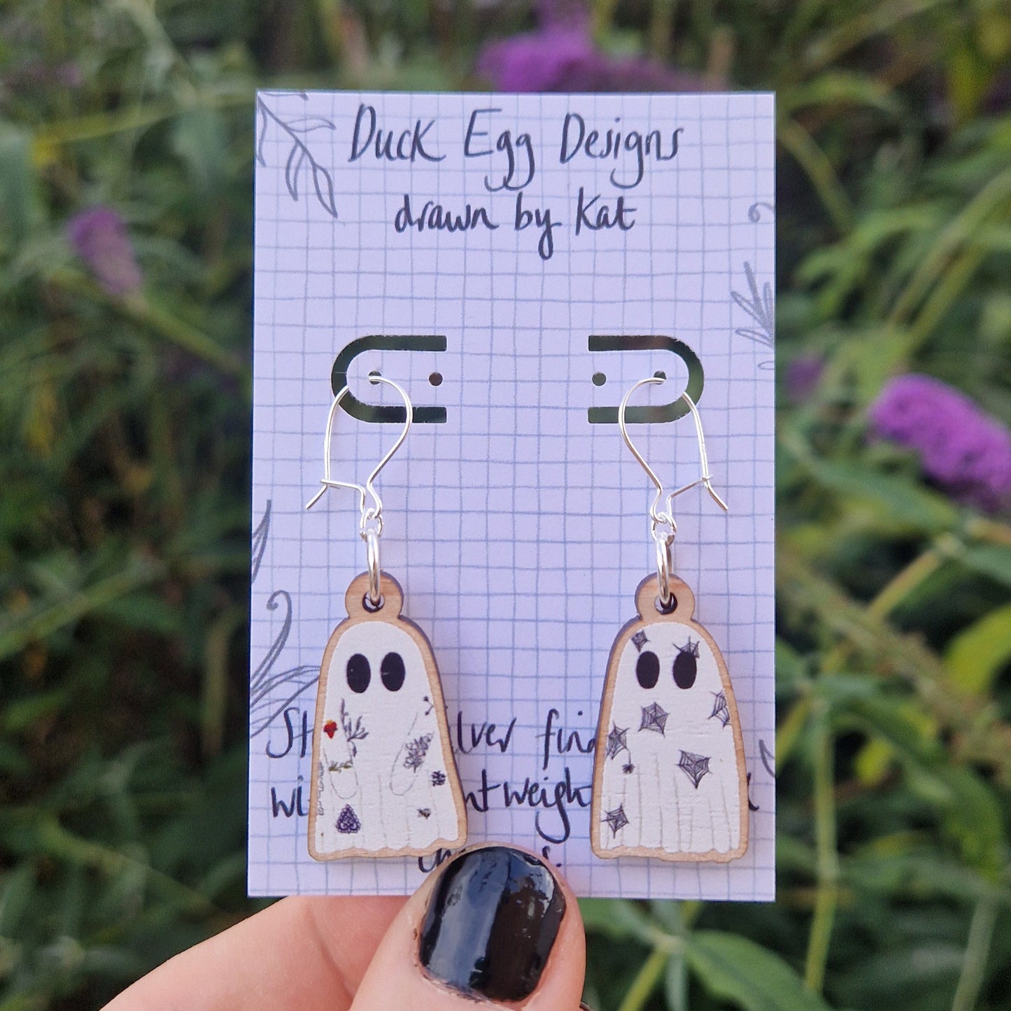 Tattooed Ghost Earrings