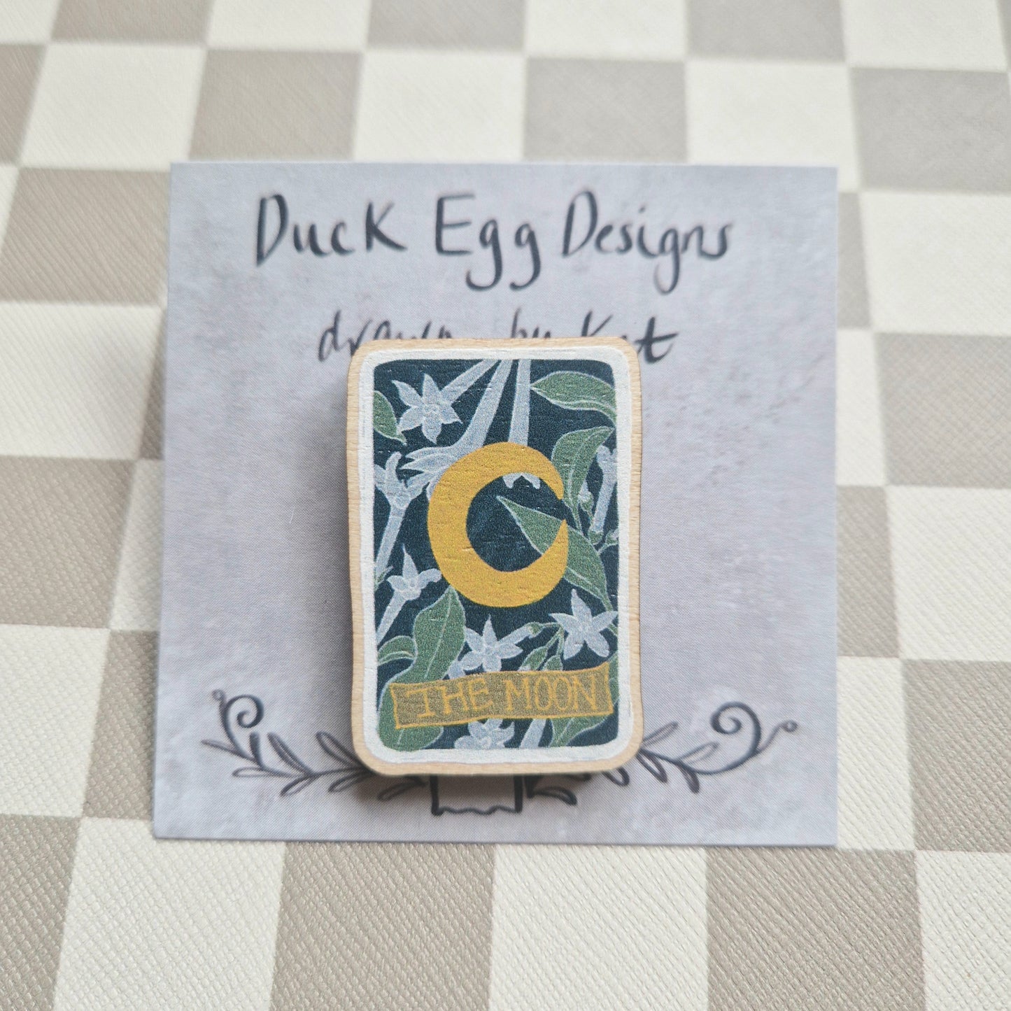 Moon Tarot Pin Badge