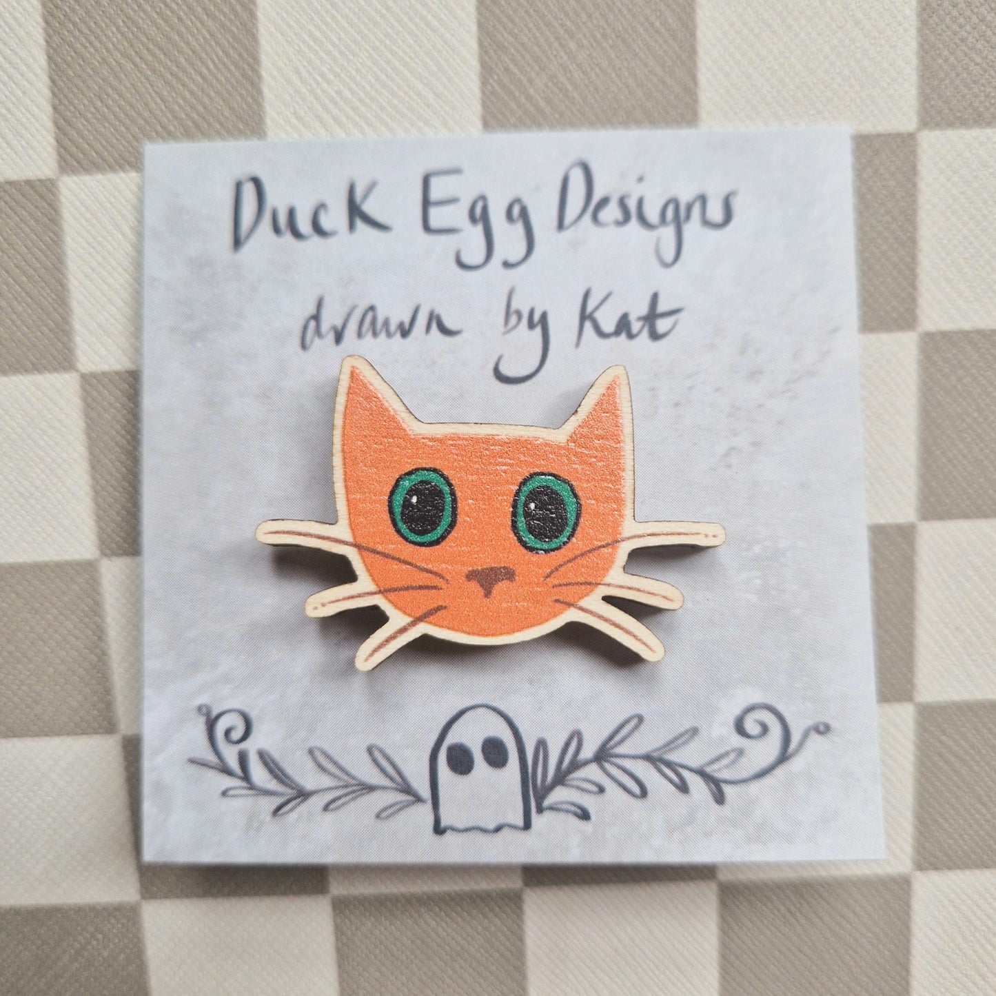 Ginger Cat Pin Badge