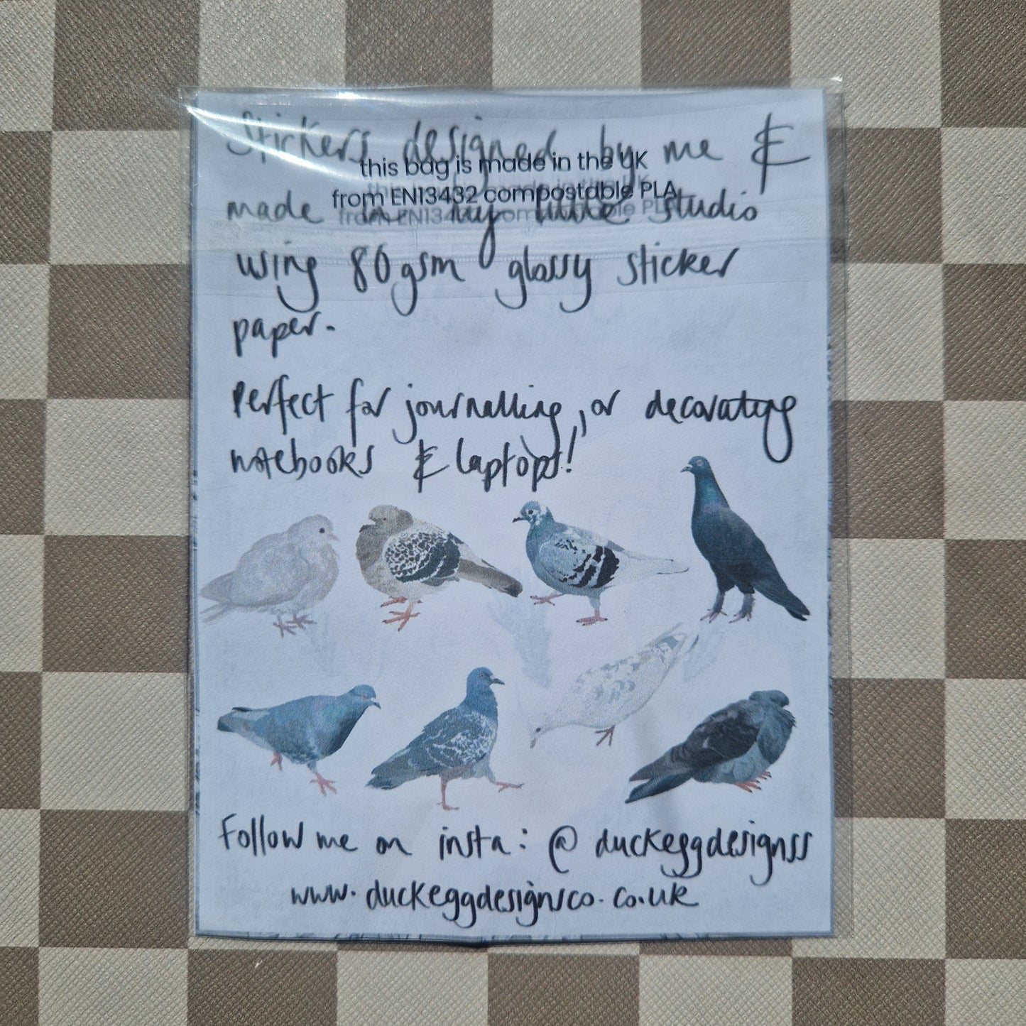 Pigeon Sticker Set