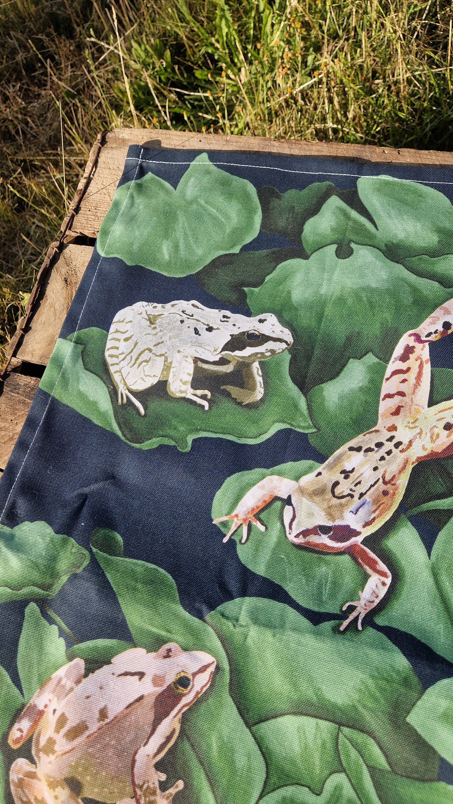 A Colony Of Frogs Tea Towel