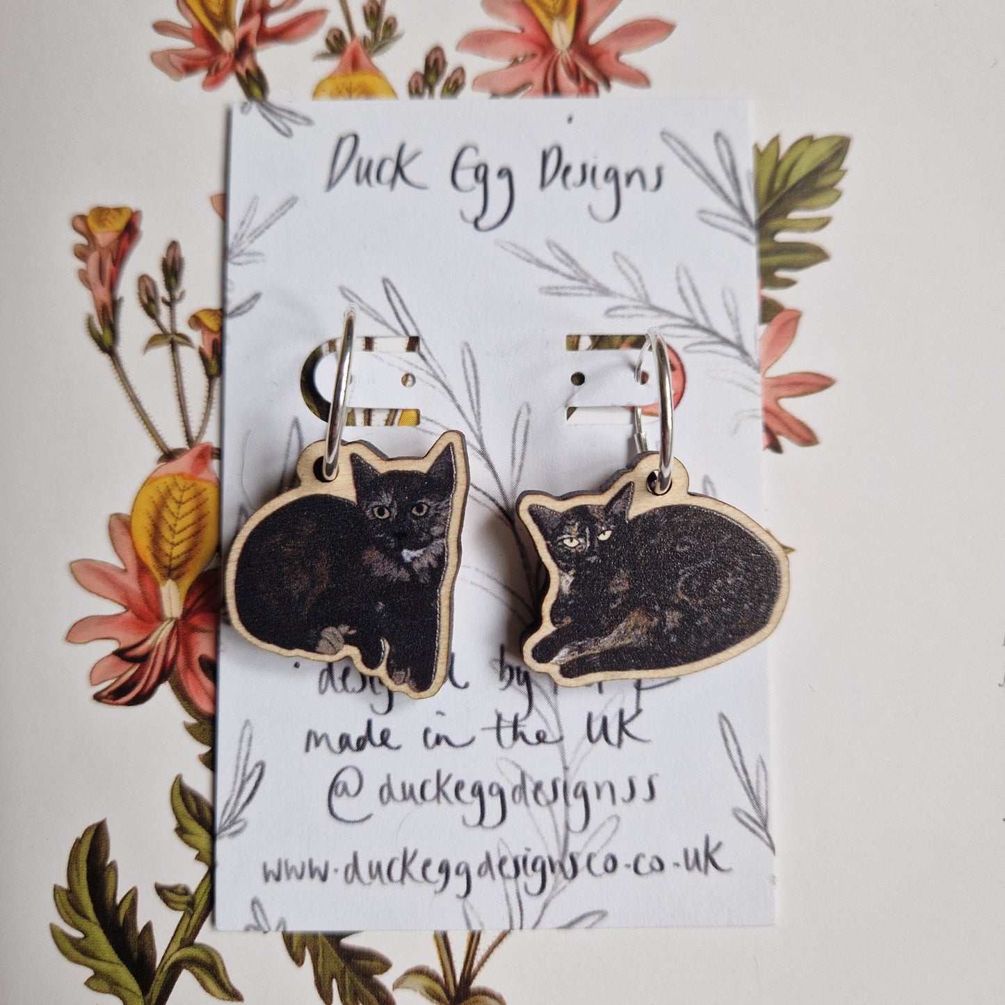 Kumiko and Shelly Cat Earrings