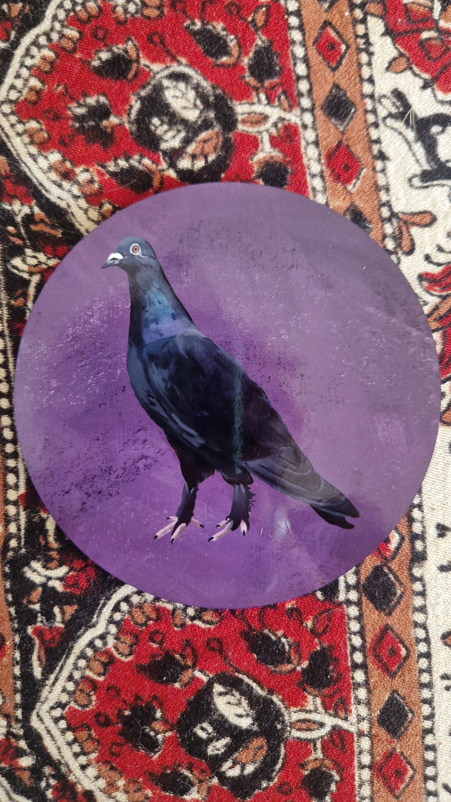 Agatha Goth Pigeon Coaster