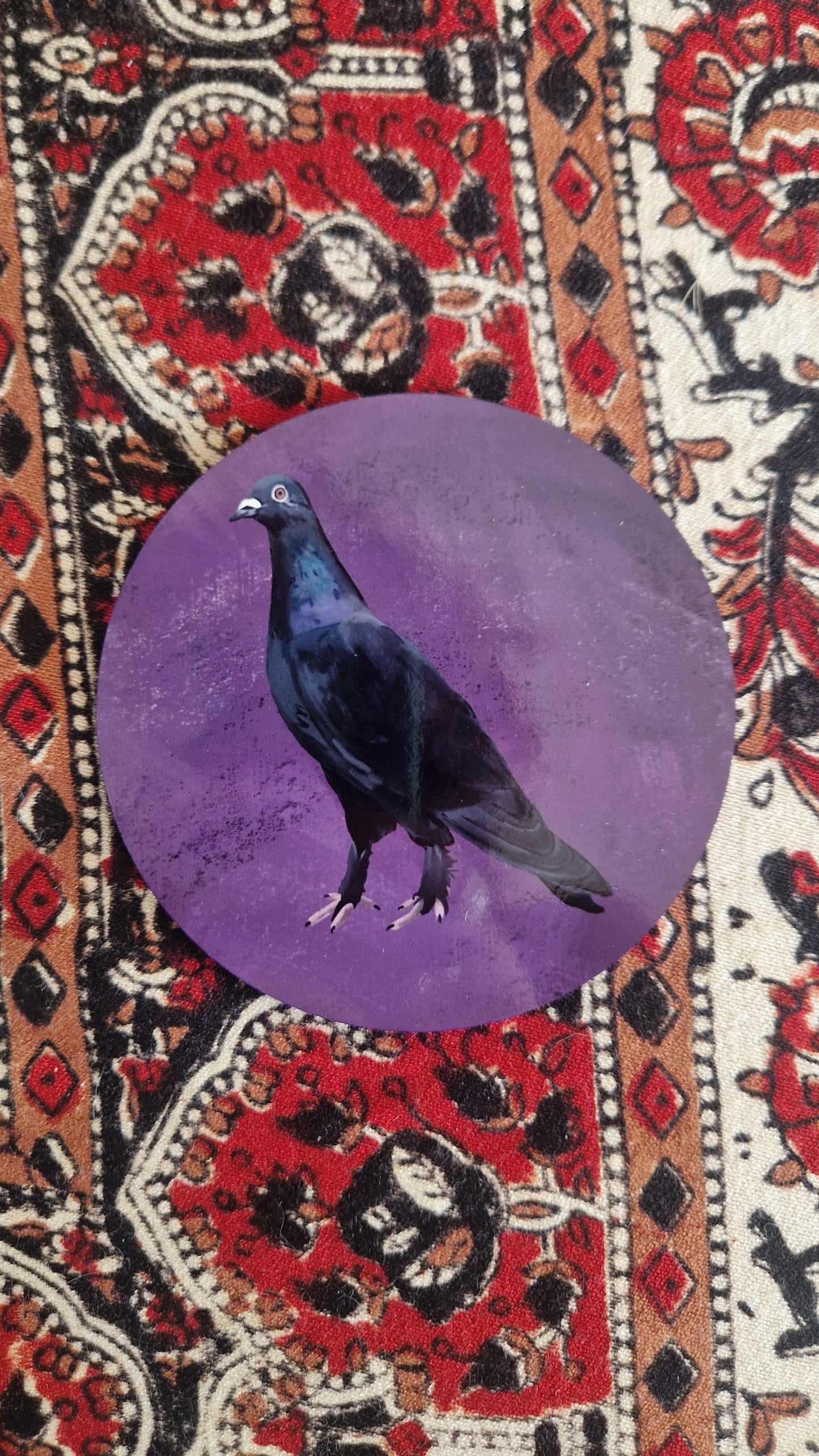 Agatha Goth Pigeon Coaster