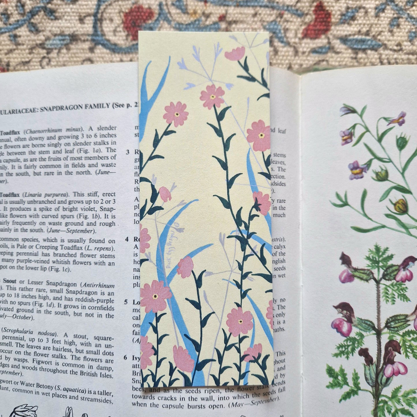 Reading To Escape Reality Forget-me-not Bookmark
