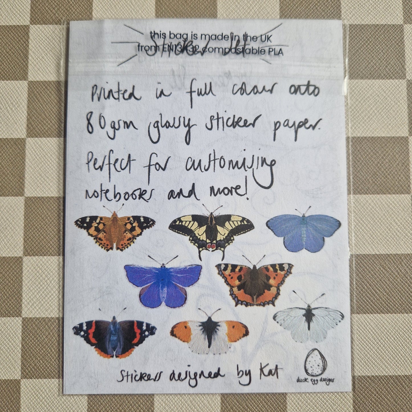 British Butterflies Sticker Set