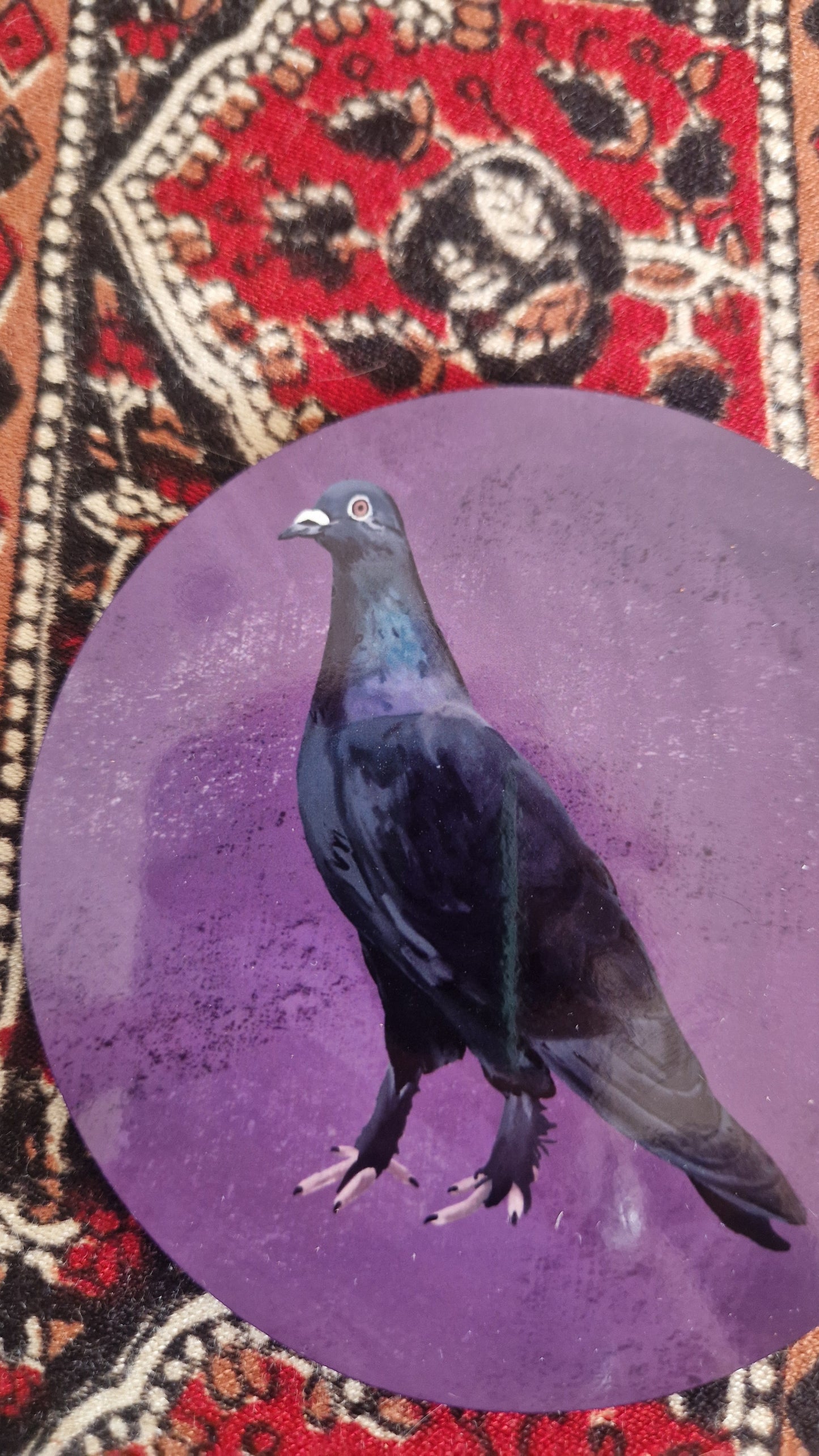Agatha Goth Pigeon Coaster