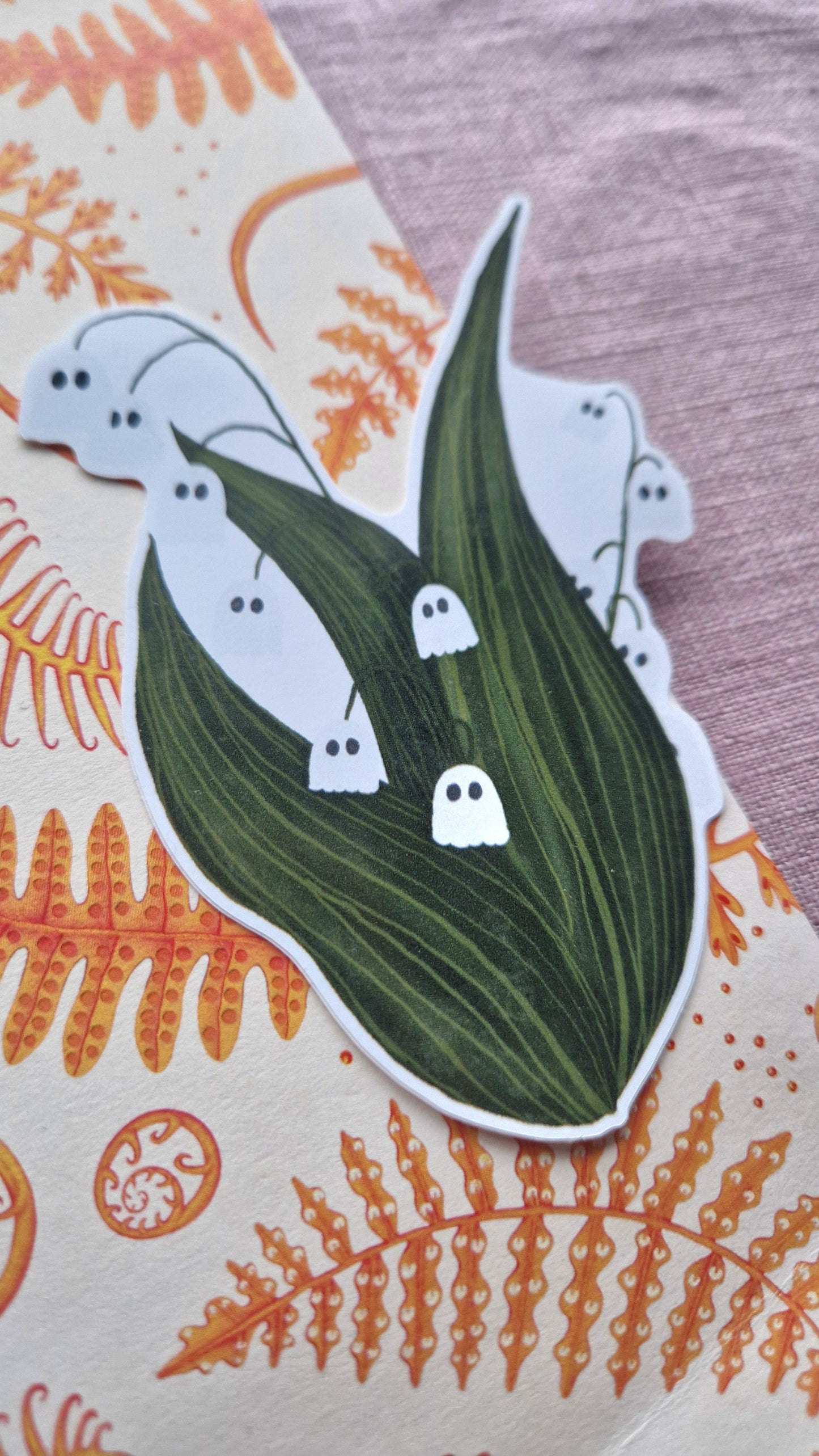 Lily Of The Valley Ghost Sticker