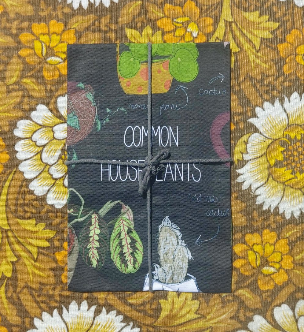 Common Houseplants Tea Towel