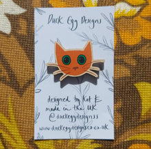Load image into Gallery viewer, Ginger Cat Pin Badge

