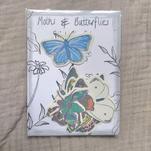 Moths and Butterflies Sticker Set