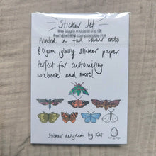 Load image into Gallery viewer, Moths and Butterflies Sticker Set
