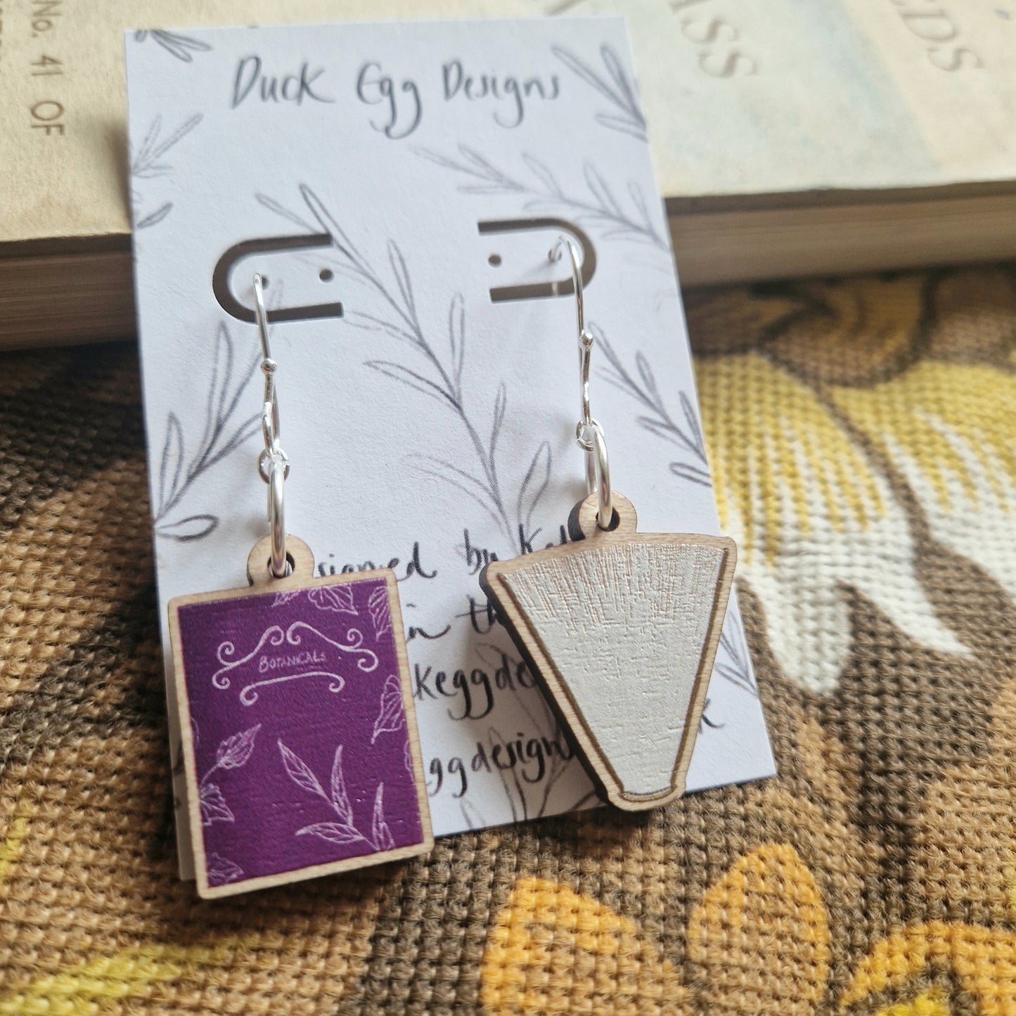 Book Earrings