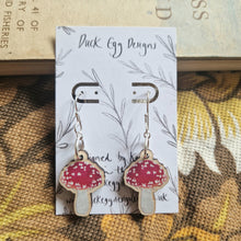 Load image into Gallery viewer, Fly Agaric Toadstool Earrings
