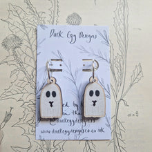Load image into Gallery viewer, Ghost With Heart Earrings
