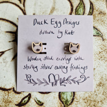 Load image into Gallery viewer, Siamese Cat Stud Earrings
