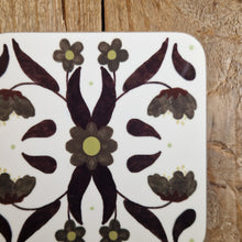 Load image into Gallery viewer, Retro Flowers Coaster White
