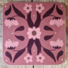 Load image into Gallery viewer, Retro Flowers Coaster Pink
