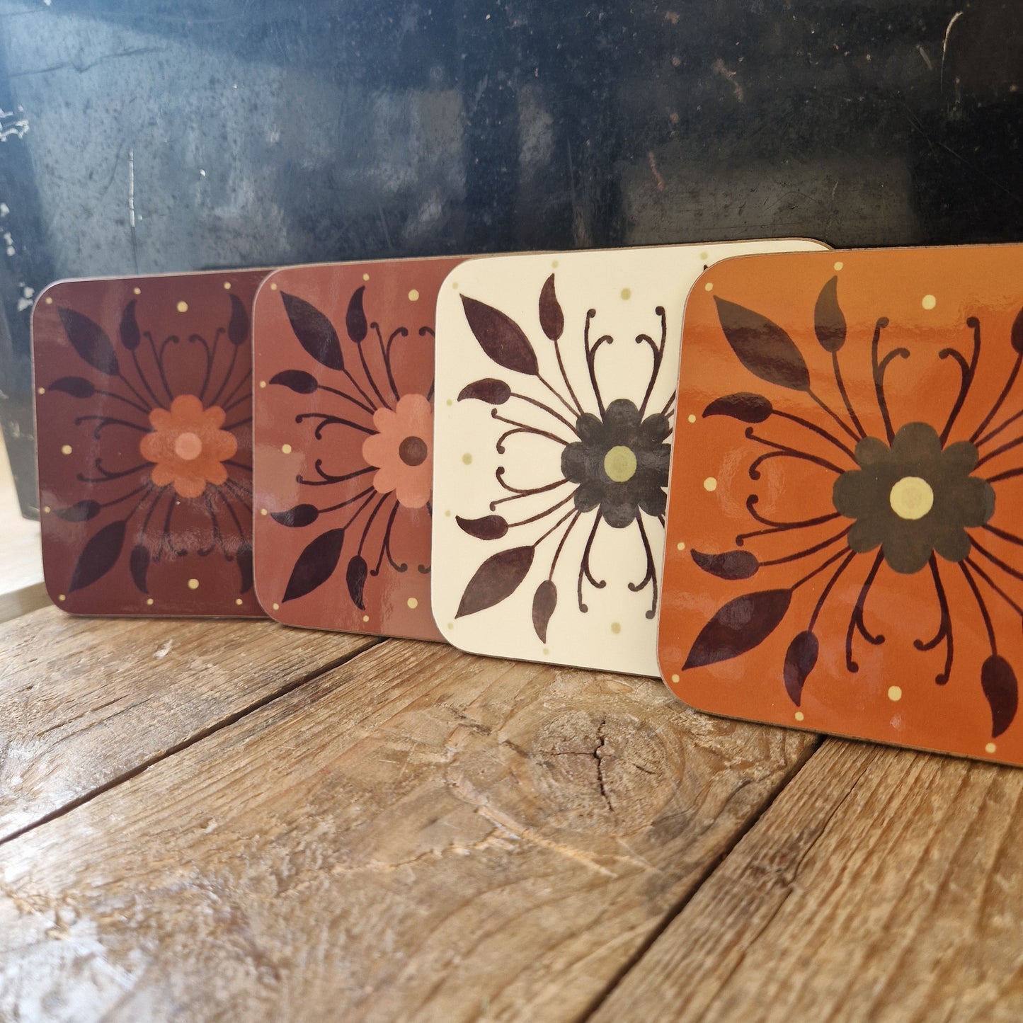 Simple Floral Coaster Set