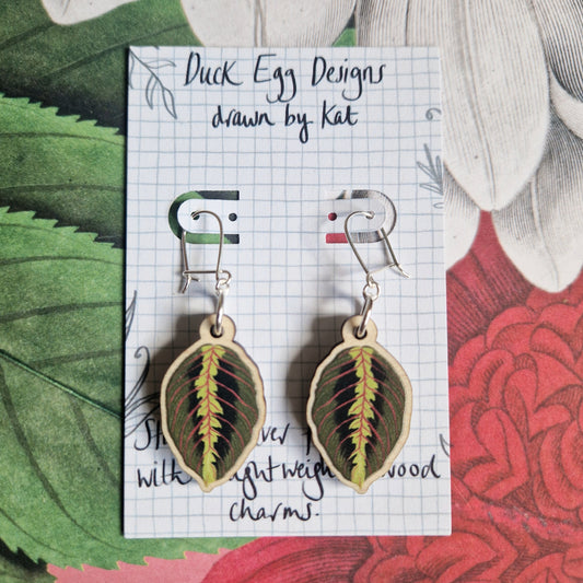 Prayer Plant Earrings