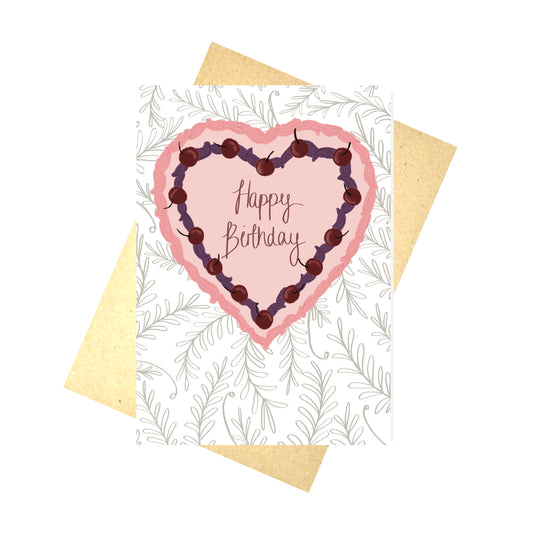 Happy Birthday Heart Card