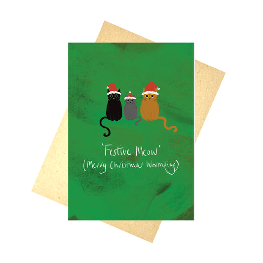 Festive Meow Christmas Card