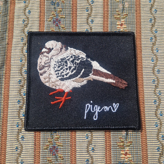Embroidered Bert Pigeon Patch