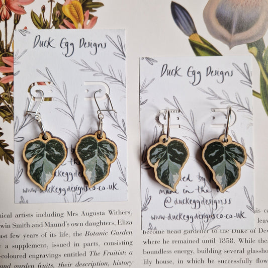 Monstera Leaf Earrings