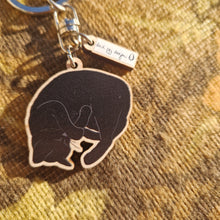 Load image into Gallery viewer, Cocoa Black Cat Keyring
